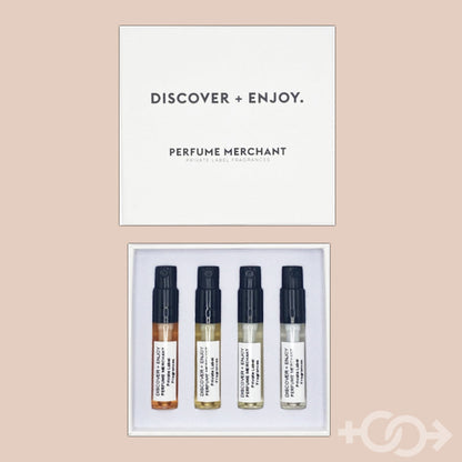 DISCOVER + ENJOY | 4 x sample box by Perfume Merchant