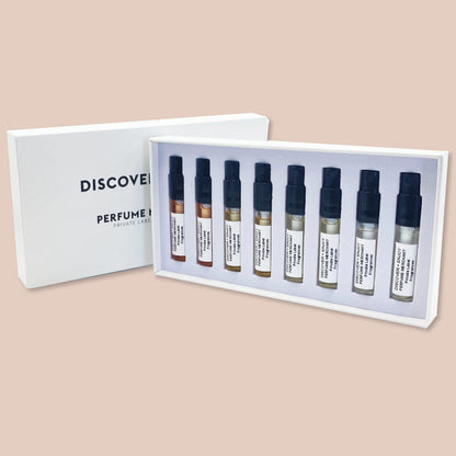 MASCULINE DISCOVER + ENJOY | 8 x fragrance sample box by Perfume Merchant